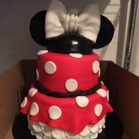 Minnie Mouse 3 tier cake 